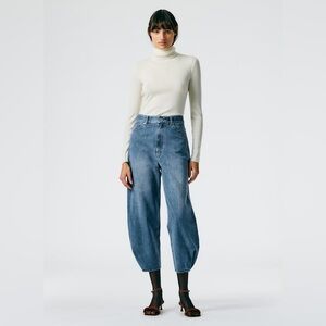 Tibi Classic Wash Denim High Waisted Quinn Jean - 29/ waist 30.75”